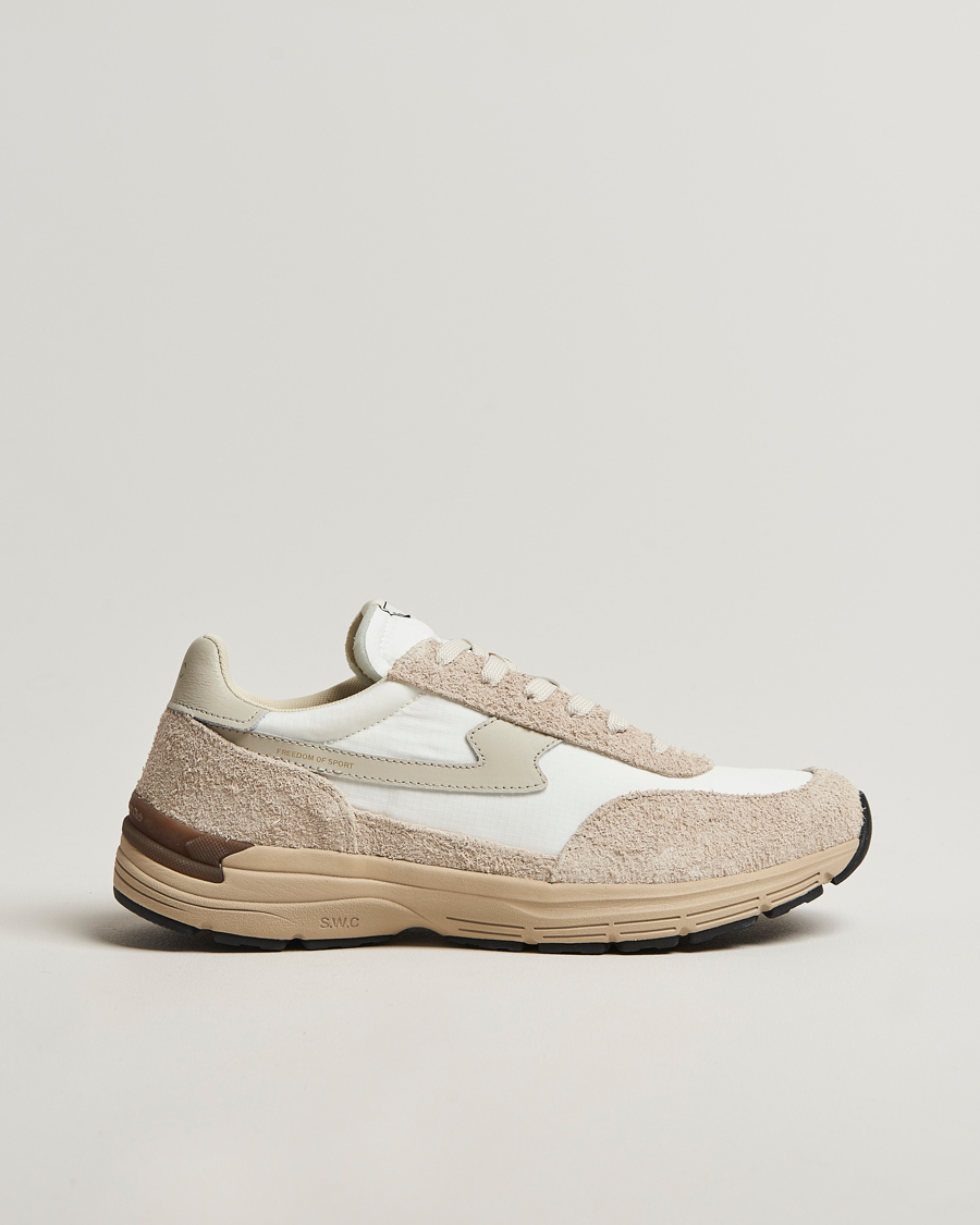 Heren | Sneakers | Stepney Workers Club | Osier S-Strike Suede Mix Runner Sneaker Spring White