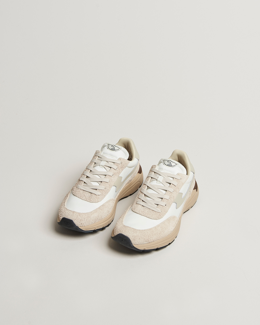 Heren | Sneakers | Stepney Workers Club | Osier S-Strike Suede Mix Runner Sneaker Spring White