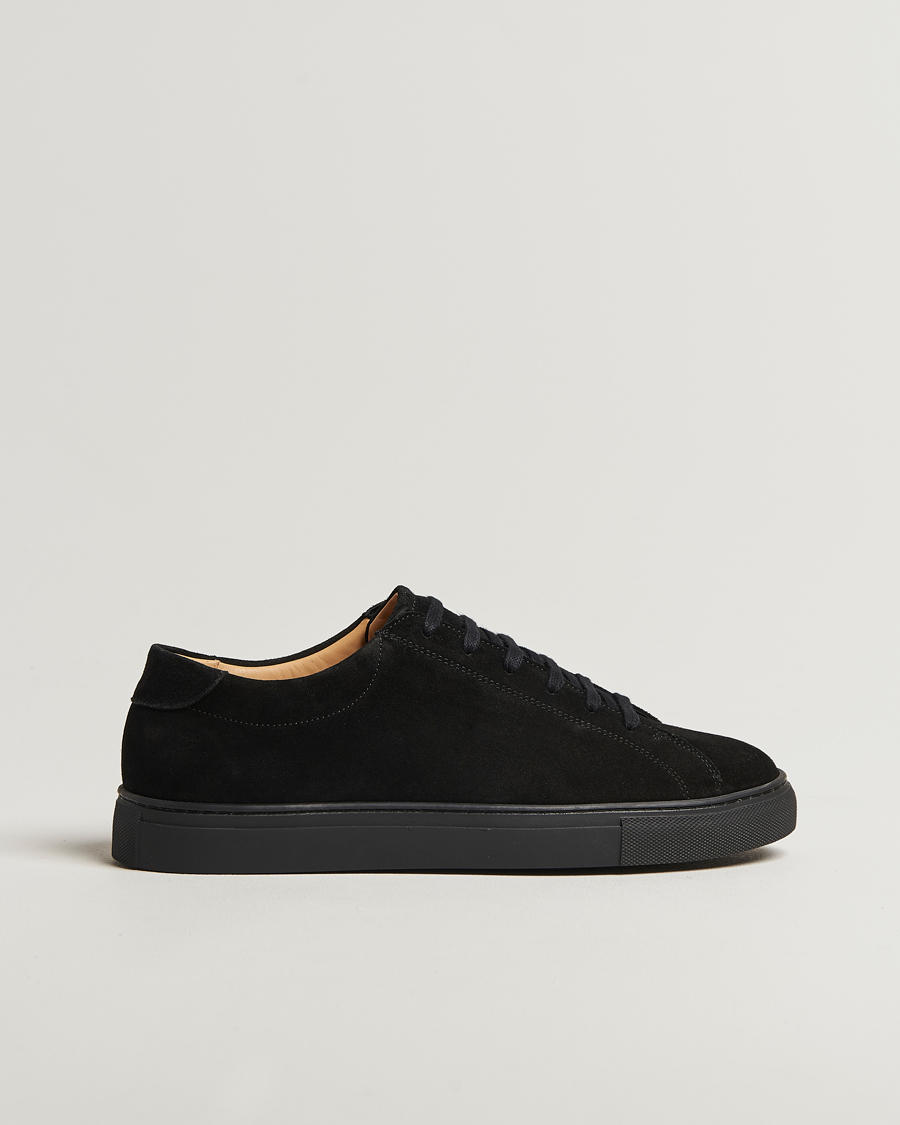 Heren | Sneakers | Myrqvist | Oaxen Monochrome II Sneaker Black Suede