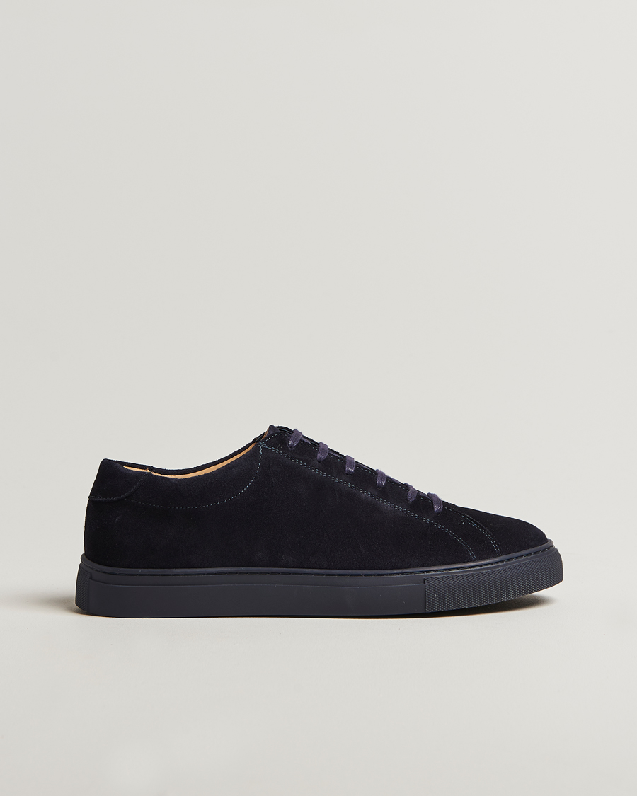 Heren | Sneakers | Myrqvist | Oaxen Monochrome II Sneaker Navy Suede
