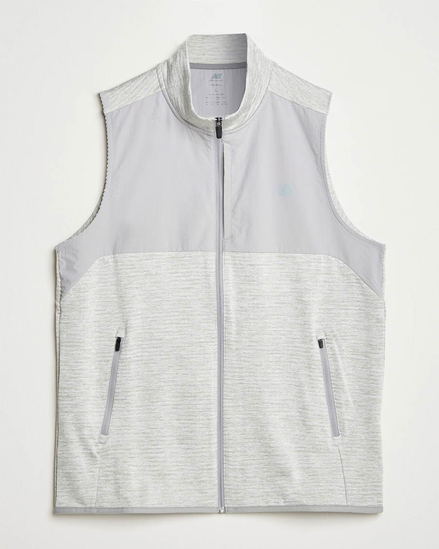 Heren | Jassen | New Balance Running | New Balance Heat Grid Vest Grey