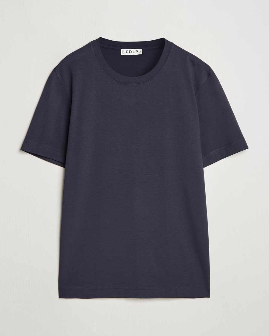 Heren | T-shirts | CDLP | Midweight T-Shirt Dark Navy