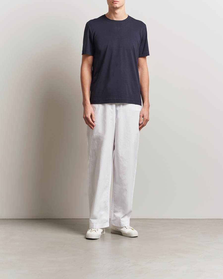 Heren | T-shirts | CDLP | Midweight T-Shirt Dark Navy