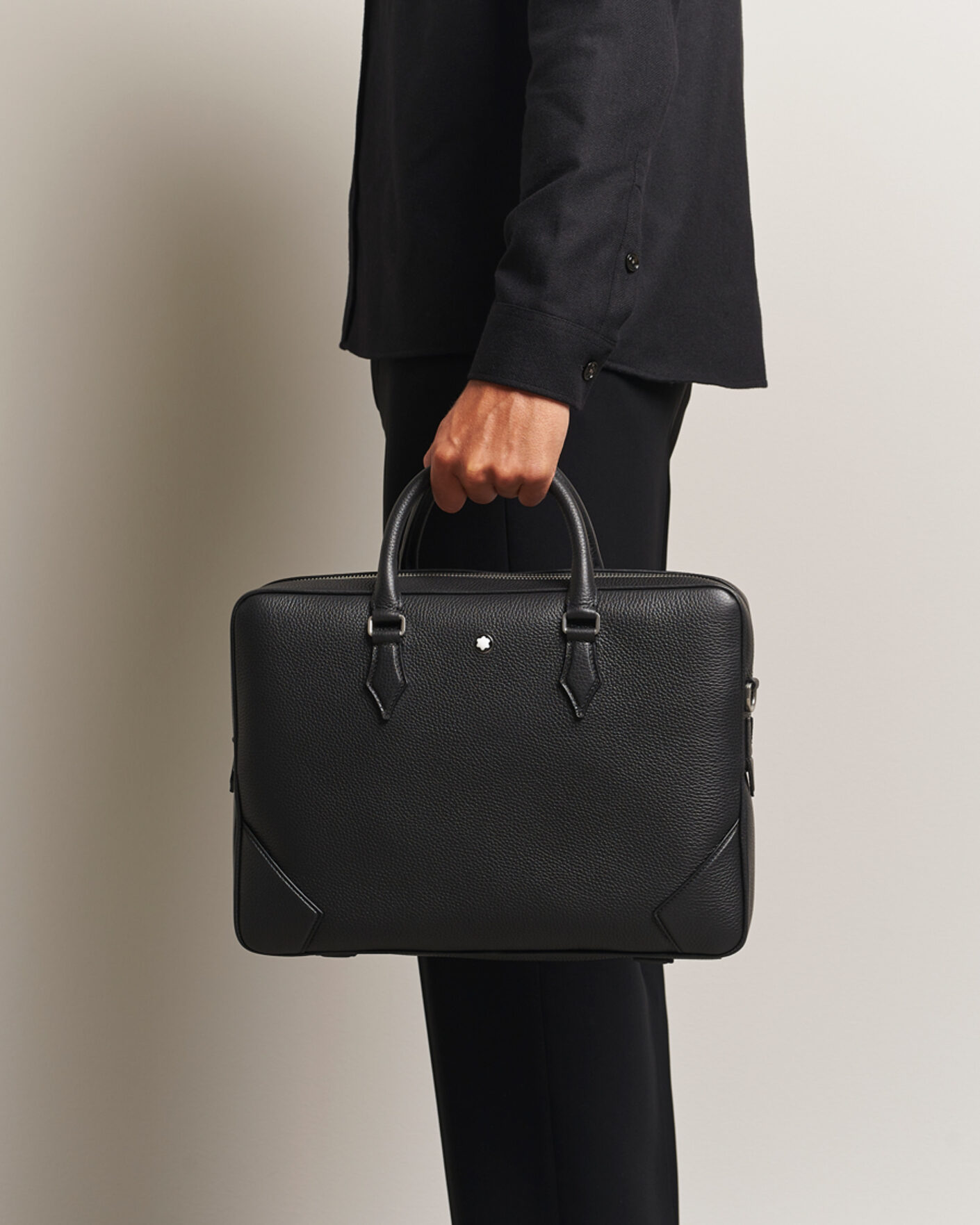 Heren | Montblanc Soft Grain Document Case Black | Montblanc | Soft Grain Document Case Black