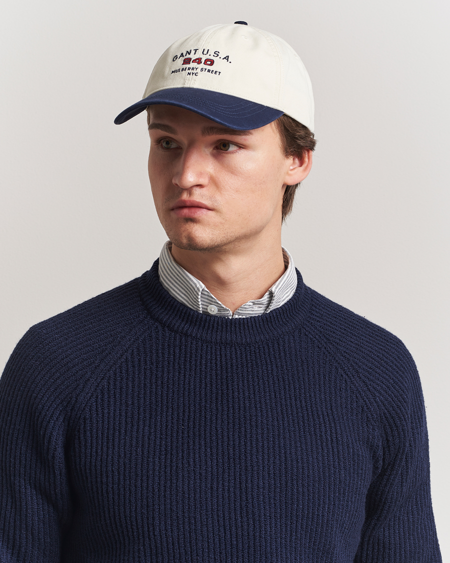 Heren | GANT 240 Mulberry Street USA 240 Cap Cream | GANT 240 Mulberry Street | USA 240 Cap Cream