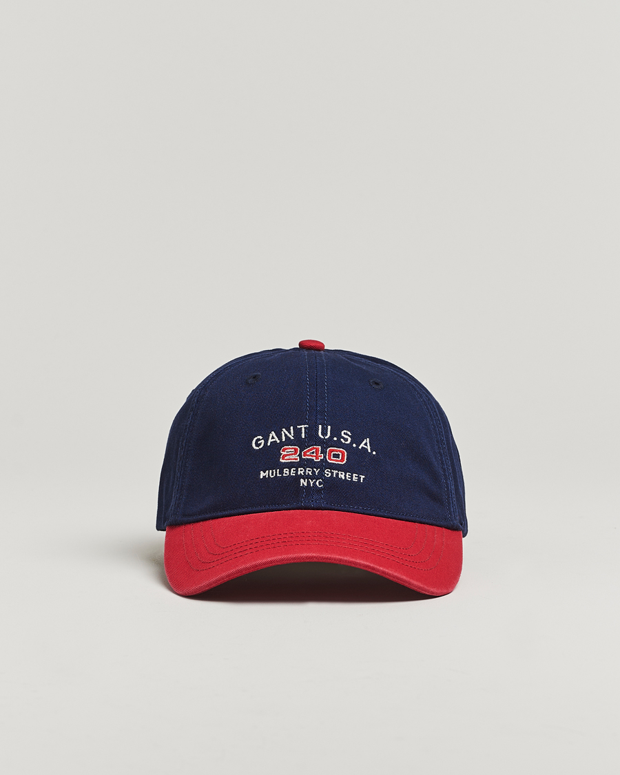 Heren | GANT 240 Mulberry Street USA 240 Cap Classic Blue | GANT 240 Mulberry Street | USA 240 Cap Classic Blue