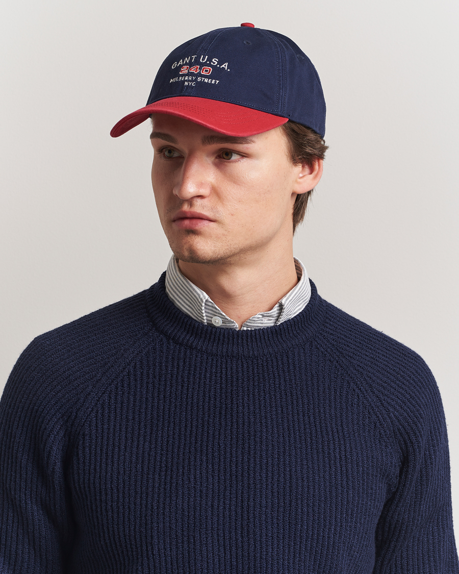 Heren | GANT 240 Mulberry Street USA 240 Cap Classic Blue | GANT 240 Mulberry Street | USA 240 Cap Classic Blue