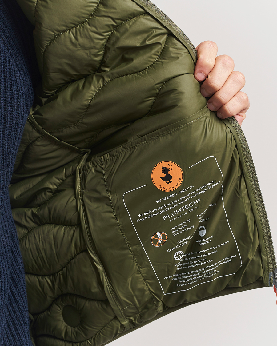 Heren | Gilets | Save The Duck | Tide Lightweight Padded Vest Dusty Olive