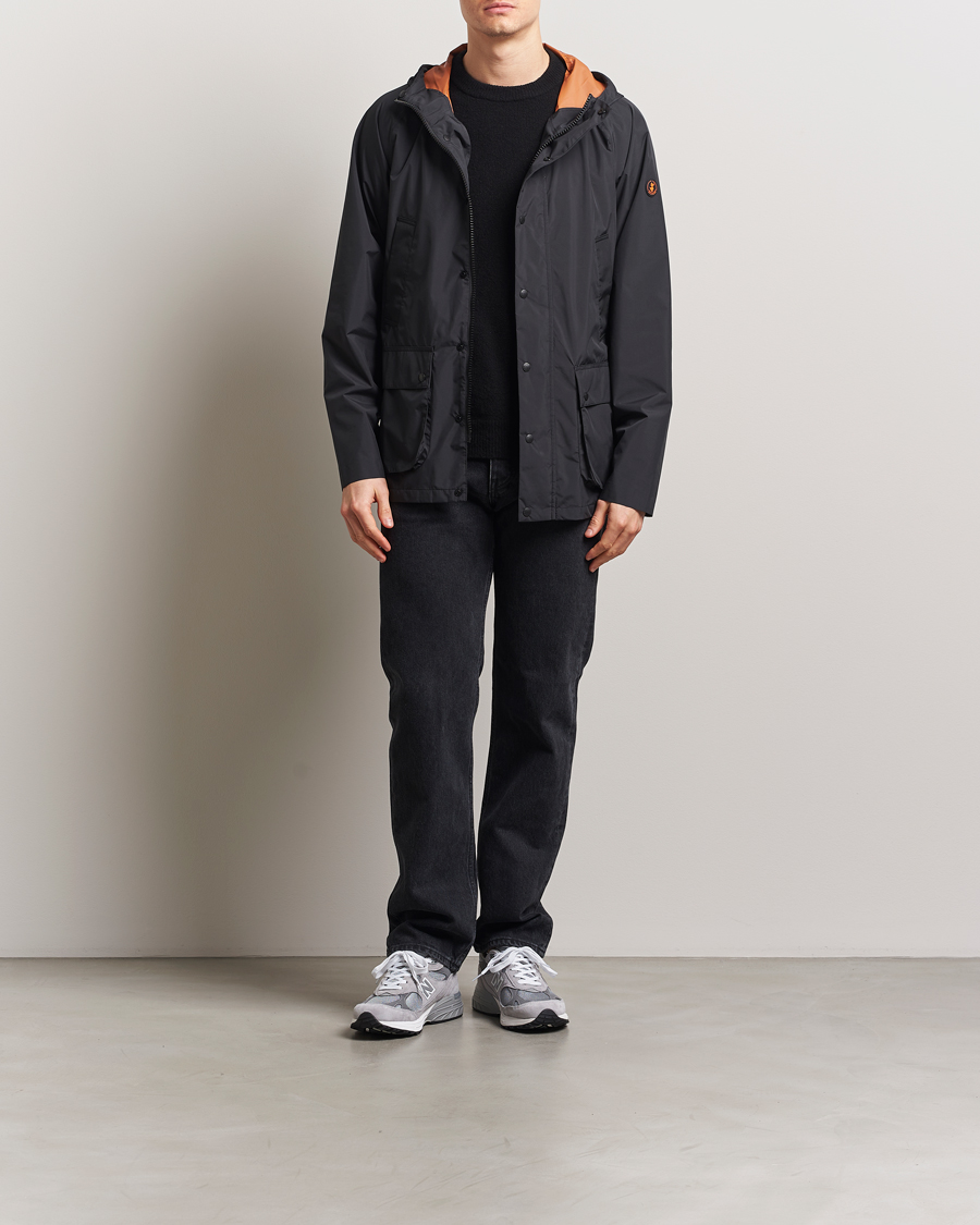 Heren | Jassen | Save The Duck | Ghibli Wind/Water Resistant Hooded Jacket Black