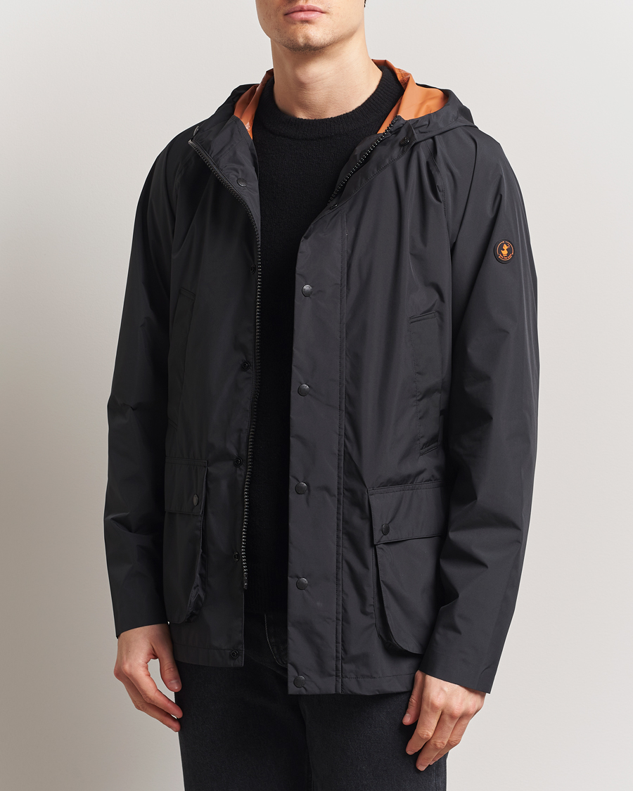 Heren | Jassen | Save The Duck | Ghibli Wind/Water Resistant Hooded Jacket Black
