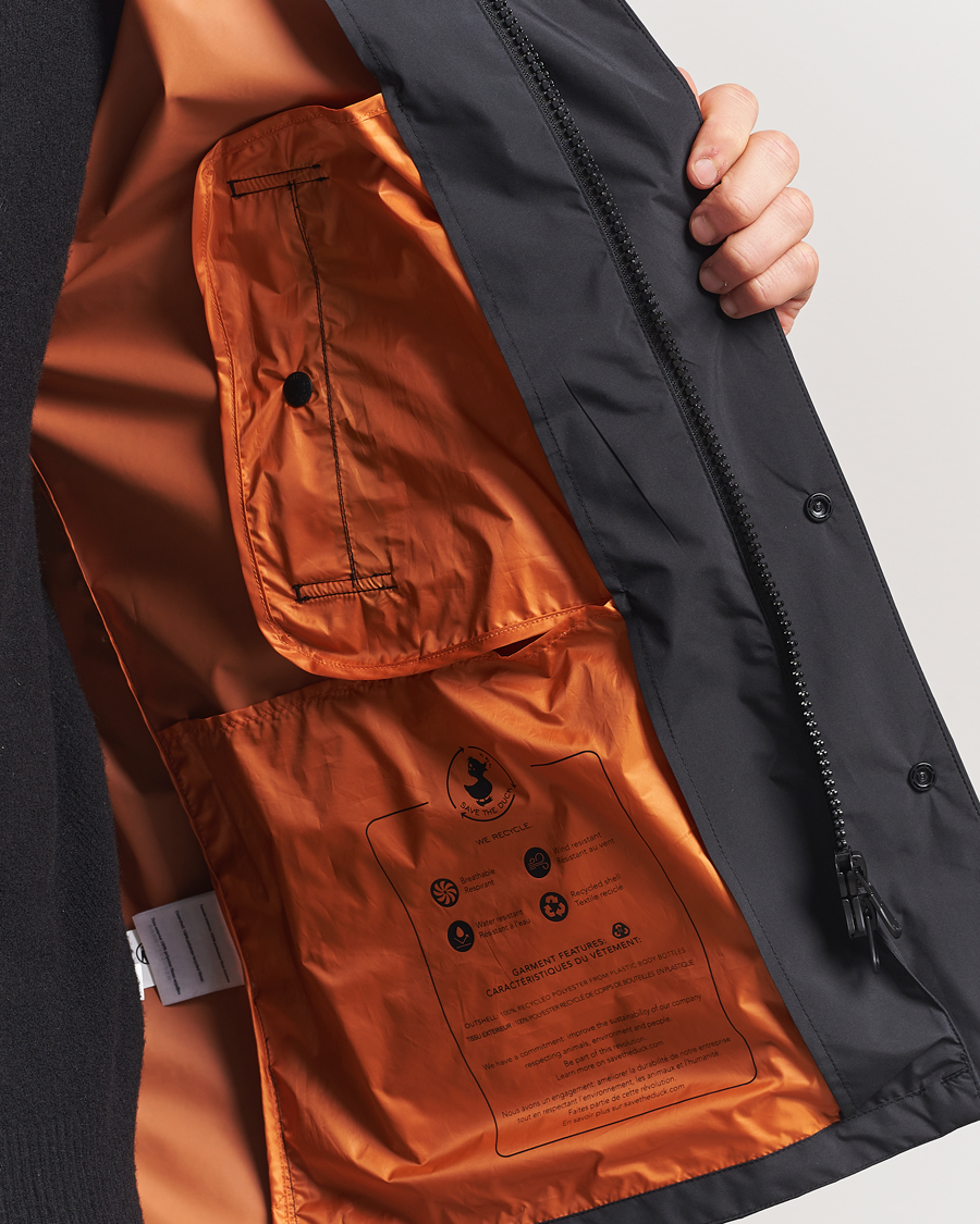 Heren | Jassen | Save The Duck | Ghibli Wind/Water Resistant Hooded Jacket Black