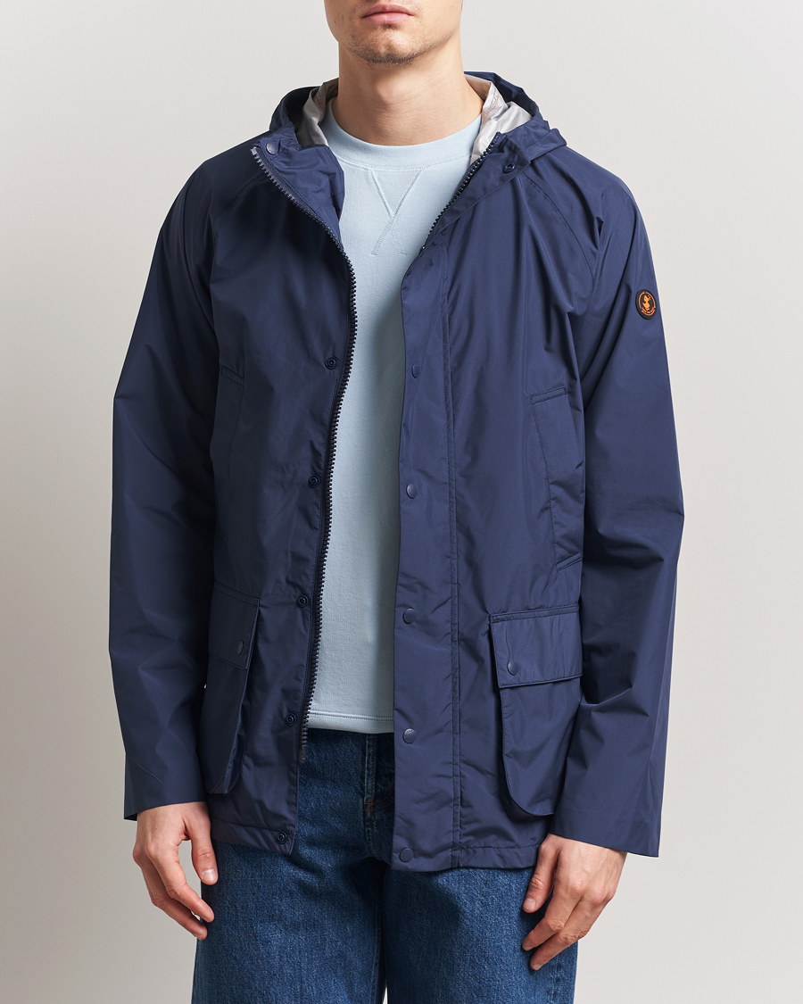 Heren | Jassen | Save The Duck | Ghibli Wind/Water Resistant Hooded Jacket Navy Blue