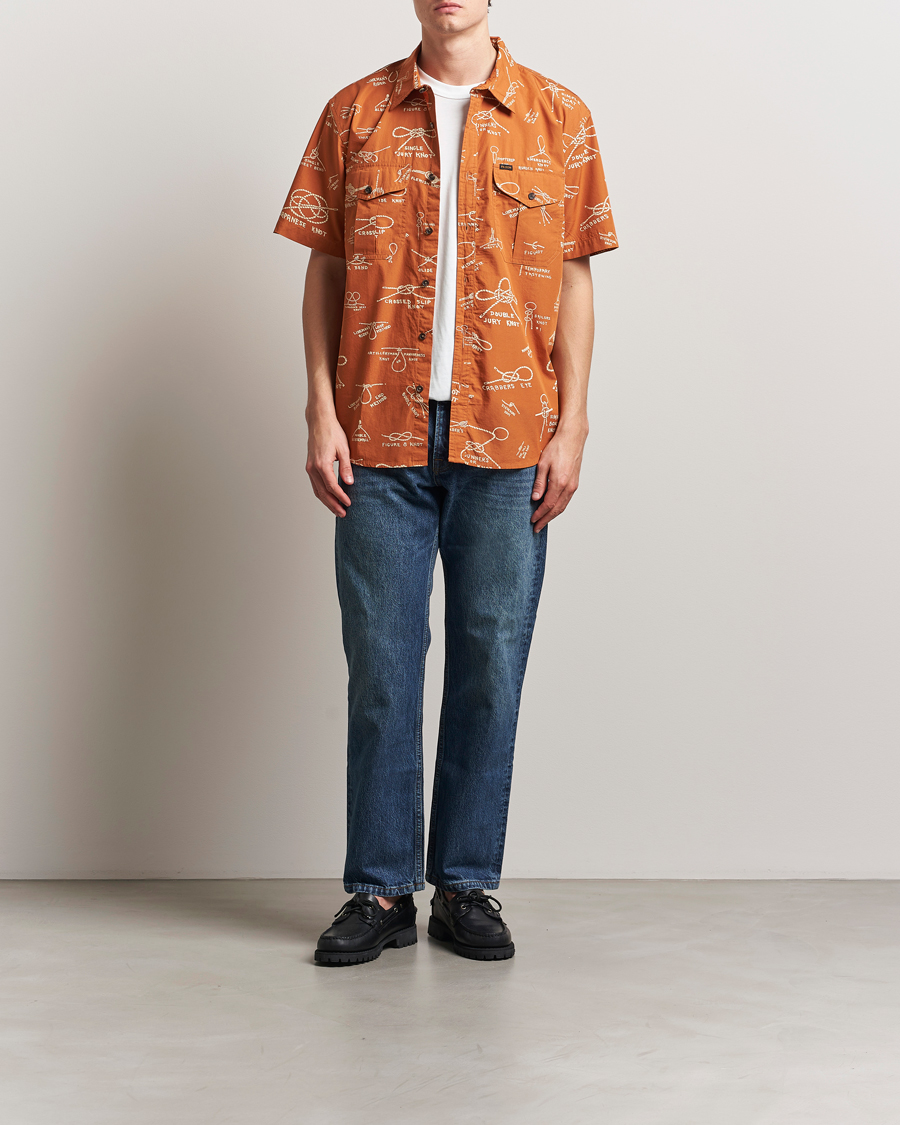 Heren | Overhemden | Filson | Washed Short Sleeve Shirt Bourbon