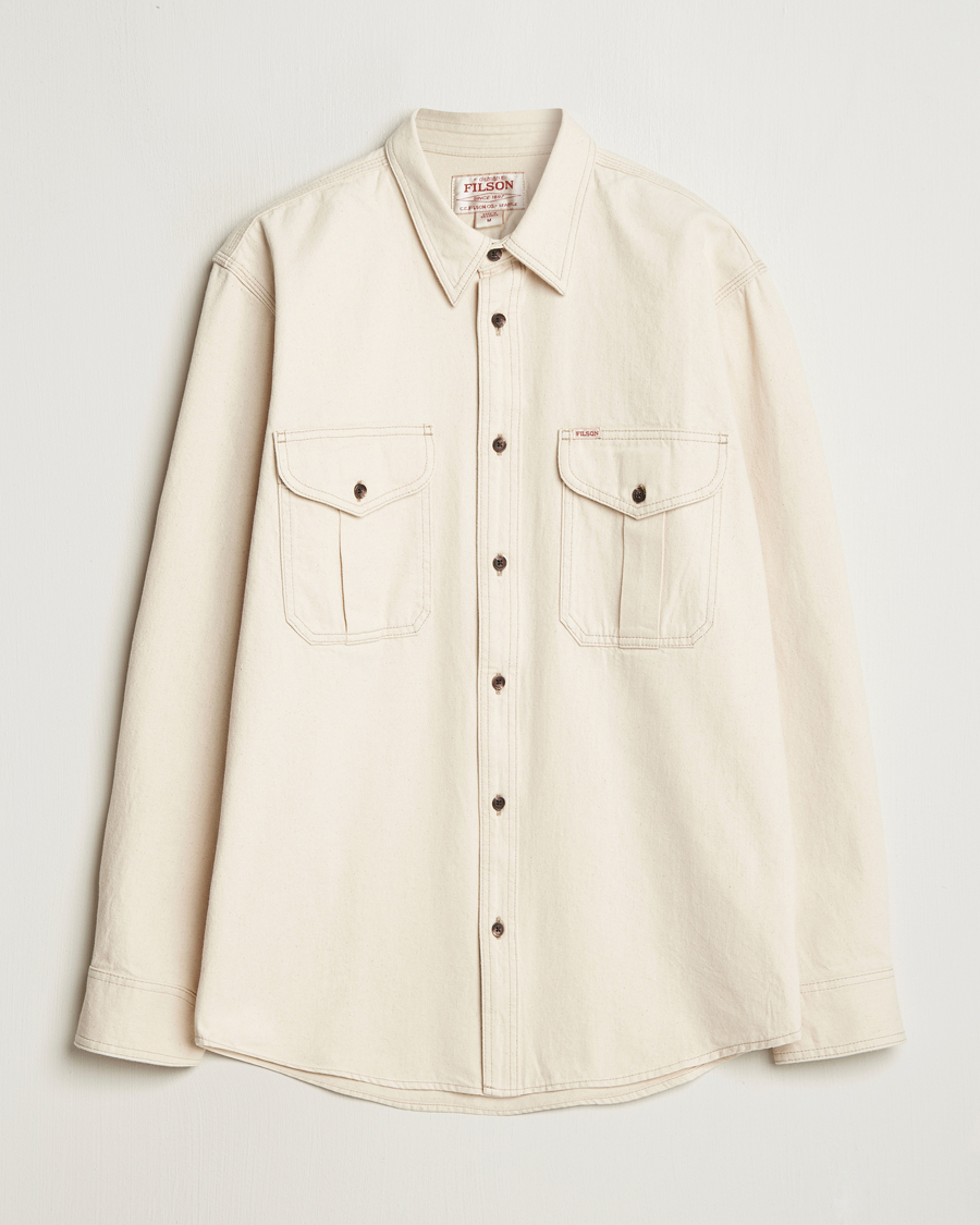 Heren | Overhemden | Filson | Denim Guide Shirt Natural Seed