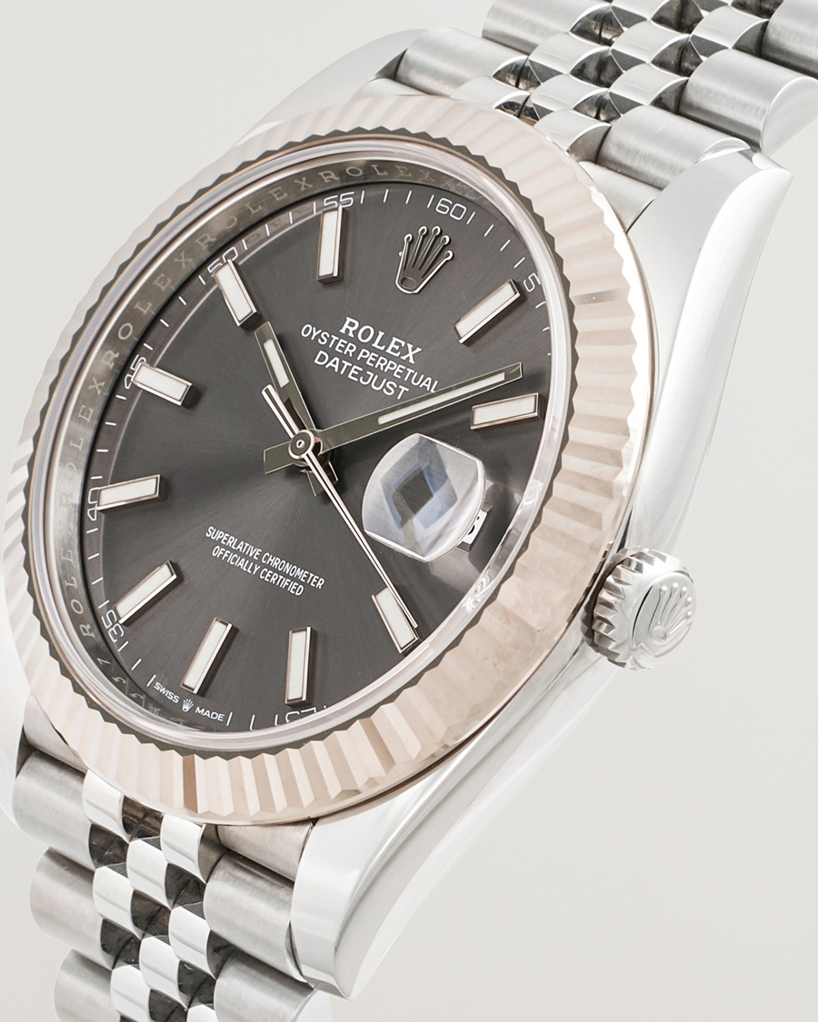 Heren | Rolex Pre-Owned Datejust 41 Rhodium | Rolex Pre-Owned | Datejust 41 Rhodium