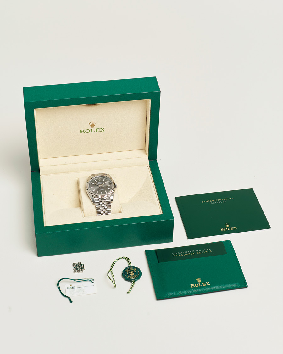 Heren | Rolex Pre-Owned Datejust 41 Rhodium | Rolex Pre-Owned | Datejust 41 Rhodium