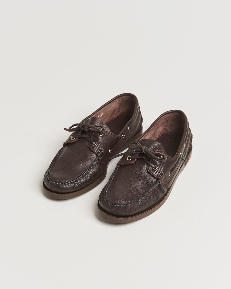 Heren | Bootschoenen | Paraboot | Barth Boat Shoe Marron Deerskin