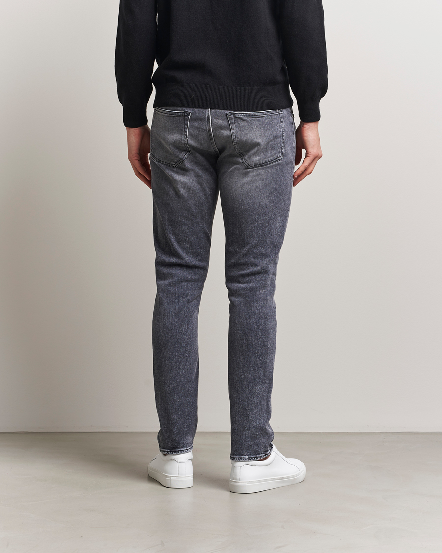 Heren | Jeans | Tiger of Sweden | Pistolero Stretch Cotton Jeans Washed Black