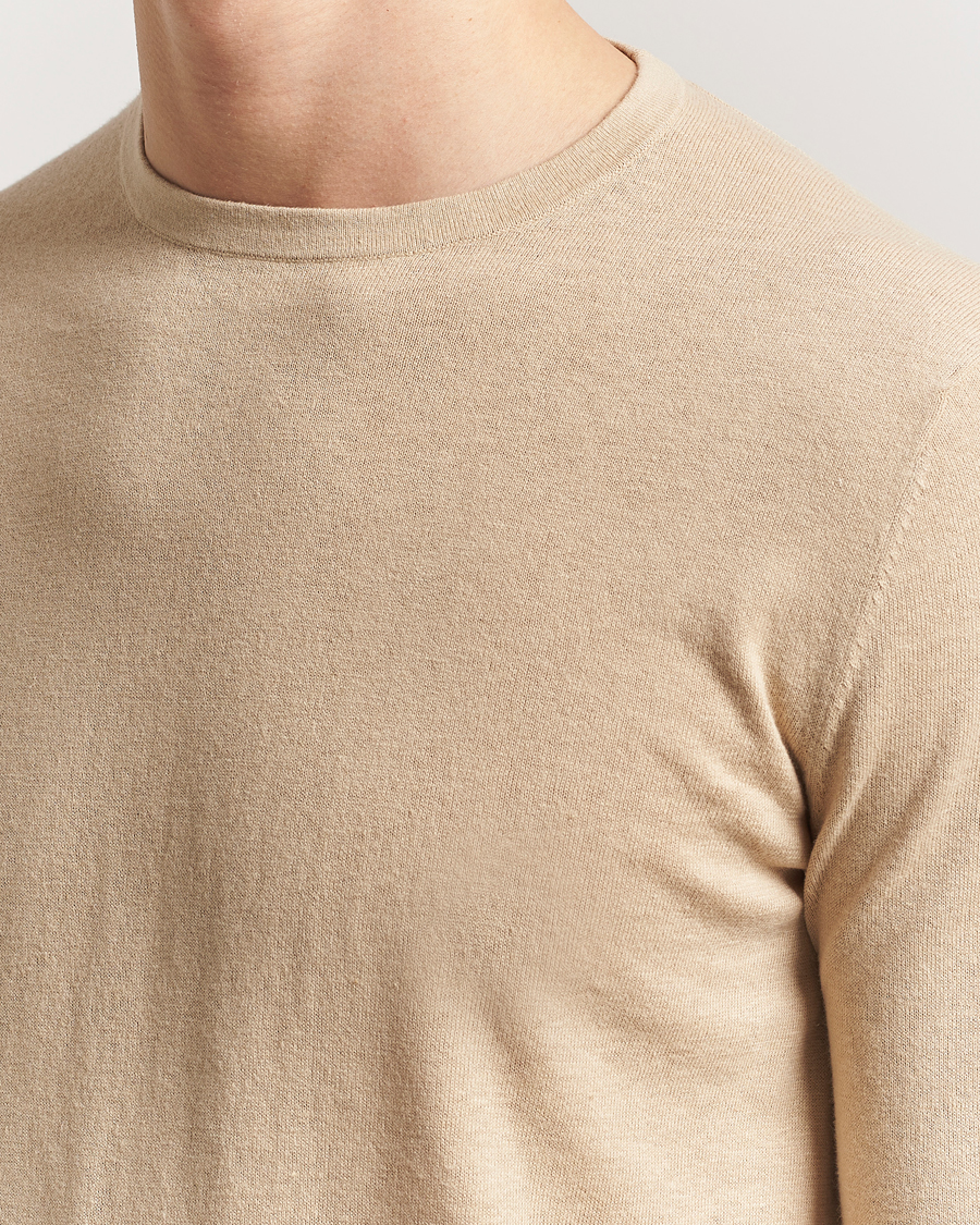 Heren | Truien | Tiger of Sweden | Connor Linen/Cotton Sweater Practical Beige
