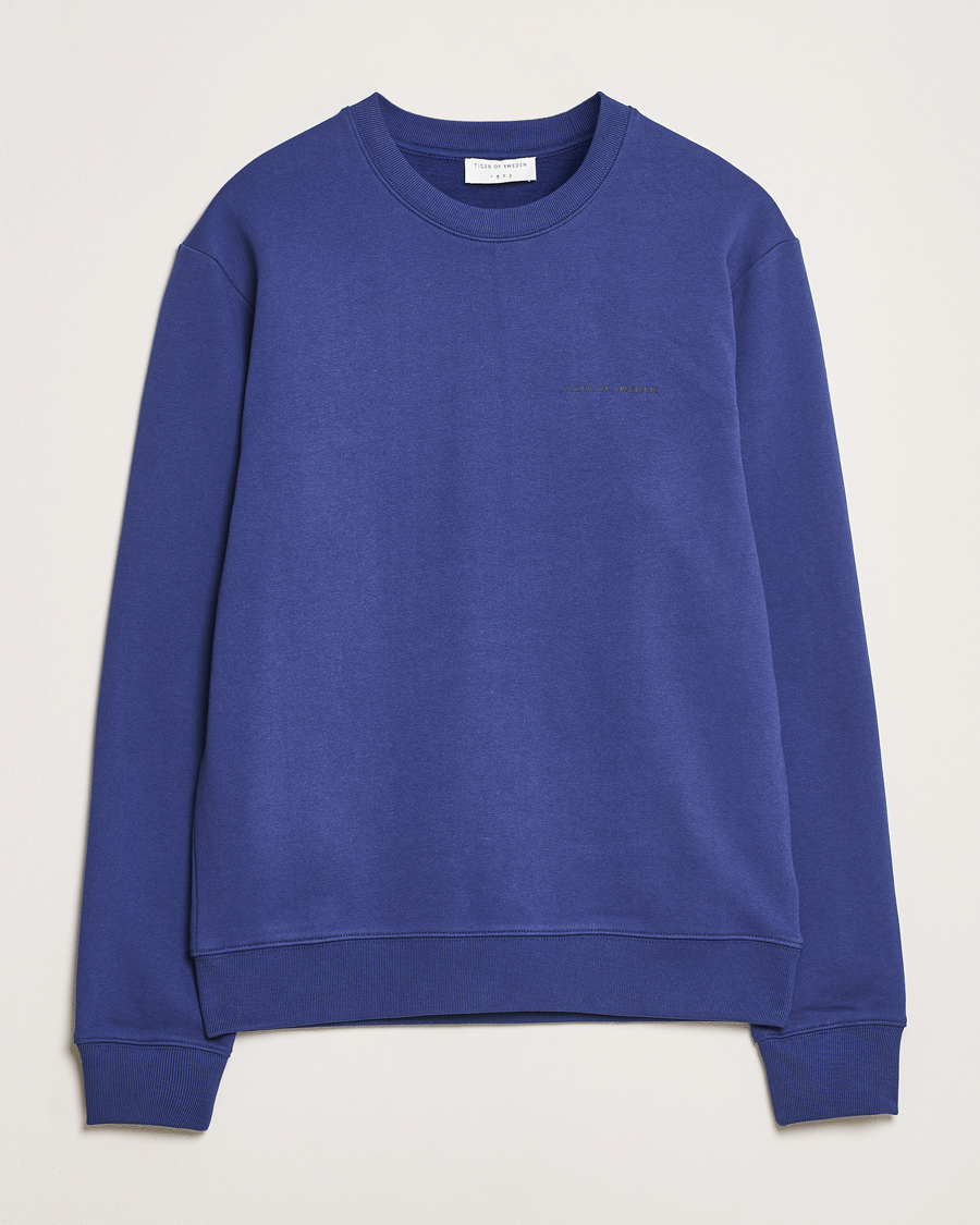 Heren | Truien | Tiger of Sweden | Emerson Crew Neck Sweatshirt Pansy Blue