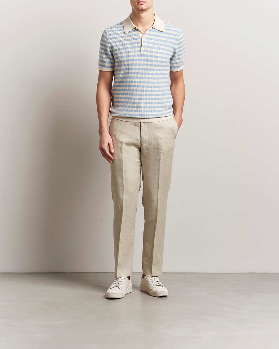 Heren | Broeken | Tiger of Sweden | Tannen Linen Drawstring Trousers Cream Sand
