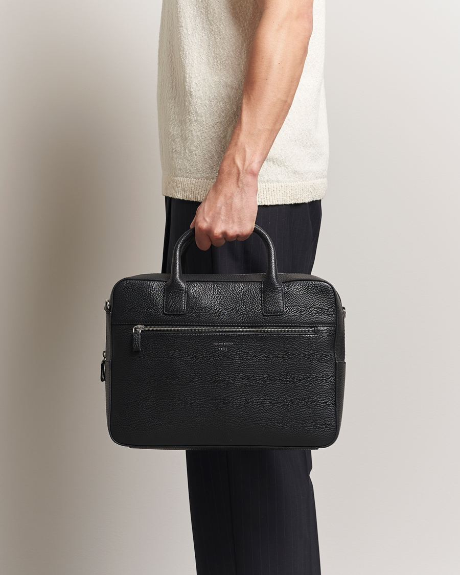 Heren | Tiger of Sweden Beckholmen Leather Briefcase Black | Tiger of Sweden | Beckholmen Leather Briefcase Black