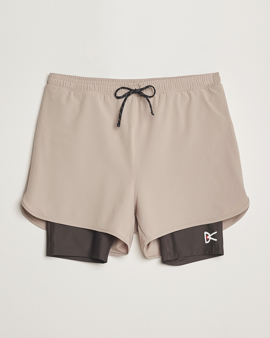 Heren | Korte broek | District Vision | Layered Pocket Trail Shorts Khaki