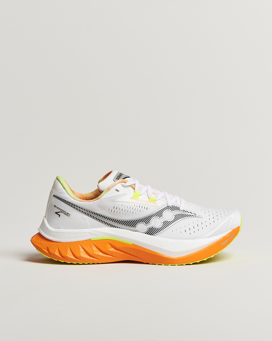 Heren | Hardloopschoenen | Saucony | Endorphin Speed 4 White/Peel