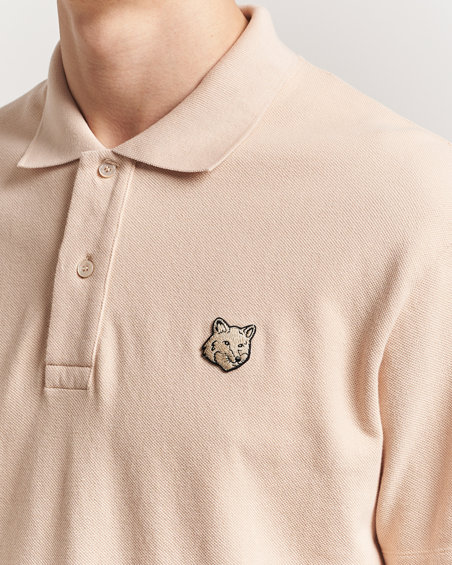 Heren | Polo's | Maison Kitsuné | Tonal Fox Head Polo Smoke Beige