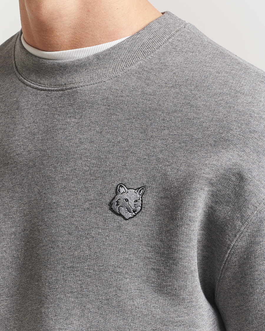 Heren | Truien | Maison Kitsuné | Tonal Fox Head Sweatshirt Medium Grey Melange