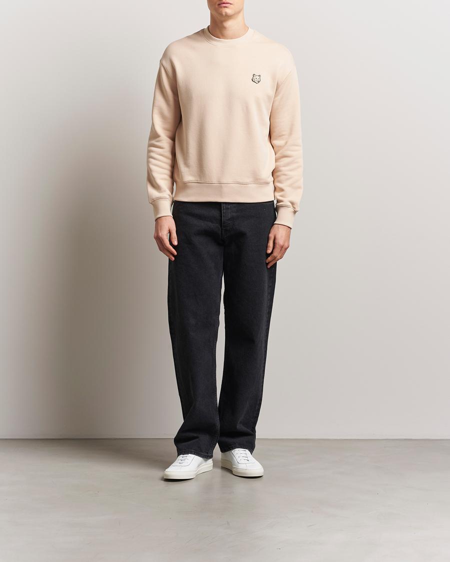 Heren | Truien | Maison Kitsuné | Tonal Fox Head Sweatshirt Smoke Beige
