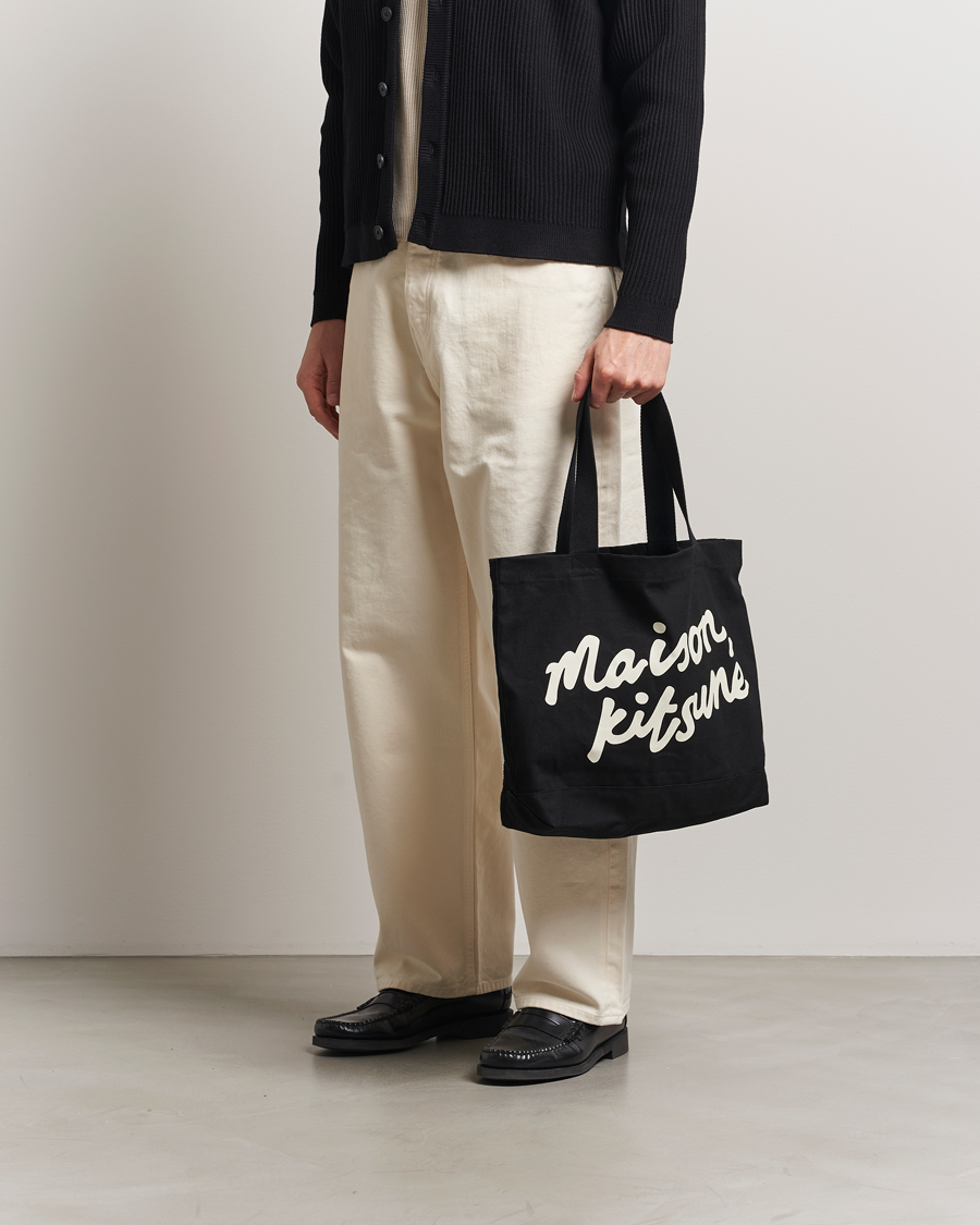 Heren | Tassen | Maison Kitsuné | Handwriting Tote Bag Black