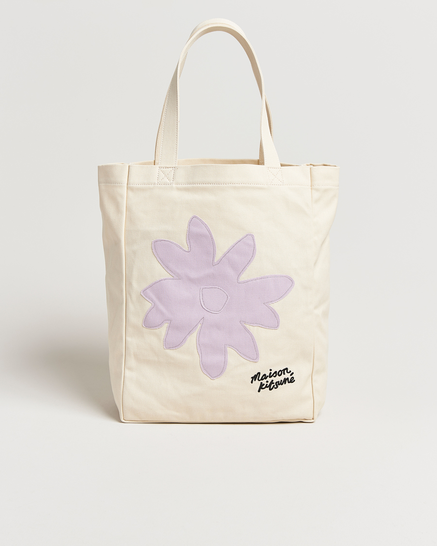 Heren | Tassen | Maison Kitsuné | Daisy Flower Tote Bag Rich Vanilla