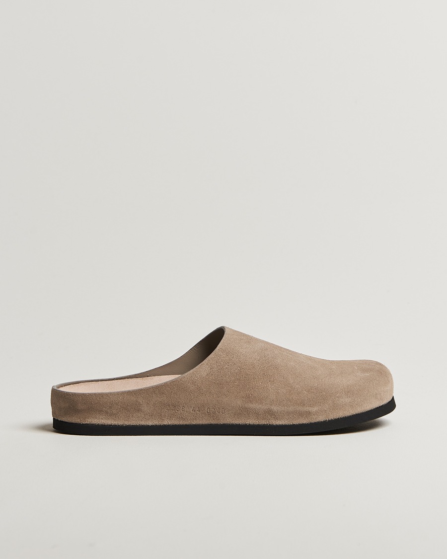 Heren | Sandalen slides | Common Projects | Suede Clog Taupe