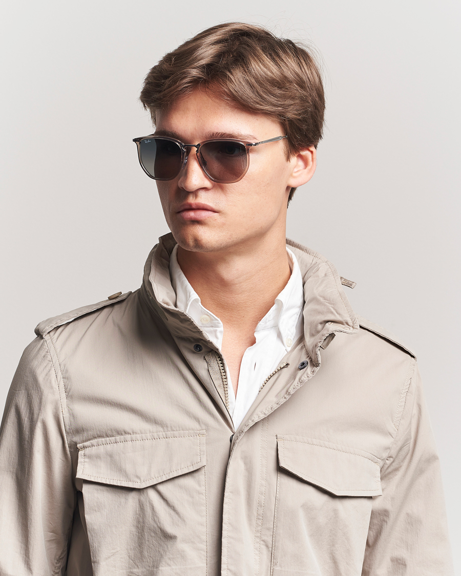Heren | Zonnebrillen | Ray-Ban | 0RB4451 Sunglasses Transparent Grey