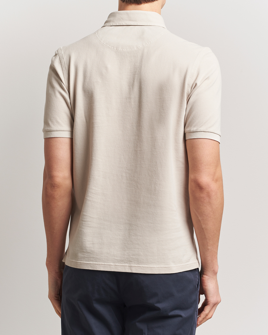 Heren | Polo's | Gran Sasso | Washed Polo Beige Melange