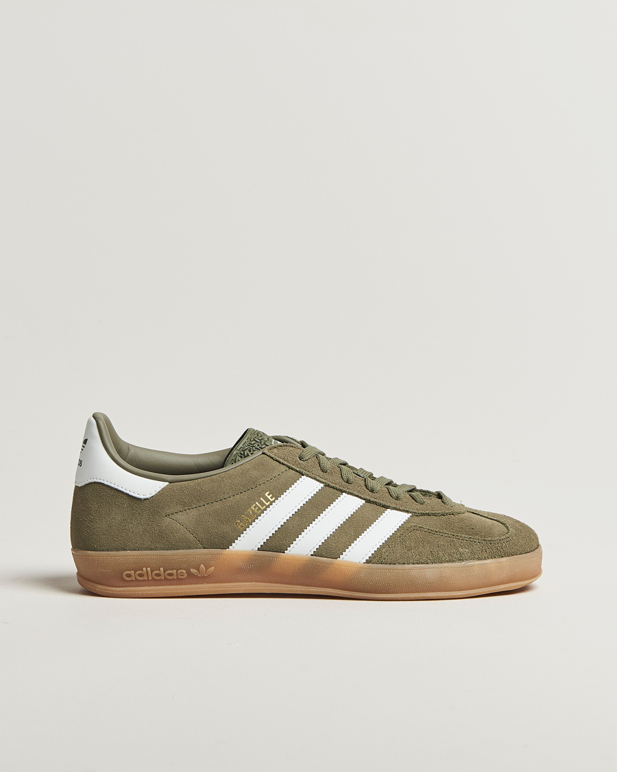 Heren | Sneakers | adidas Originals | Gazelle Indoor Sneaker Olive/White
