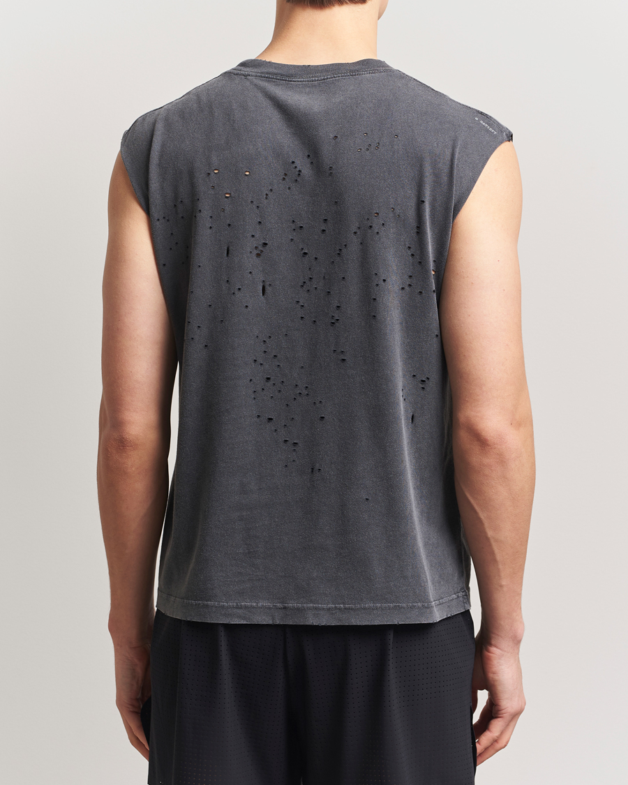 Heren | T-shirts | Satisfy | MothTech Muscle Tee Aged Black
