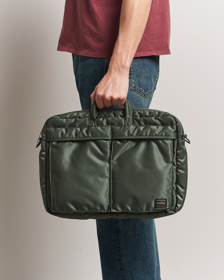 Heren | Tassen | Porter-Yoshida & Co. | New Tanker 2Way Document Bag Sage Green