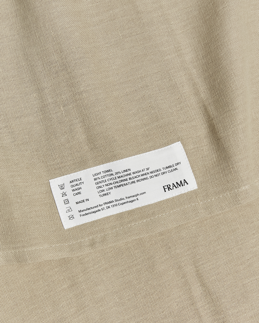 Heren | Stoffen | Frama | Light Hand Towel 50x80cm Sage Green
