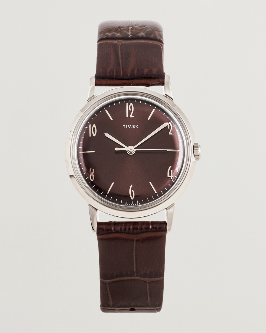 Heren | Timex Marlin Handwind 34mm Chocolate Brown Dial | Timex | Marlin Handwind 34mm Chocolate Brown Dial