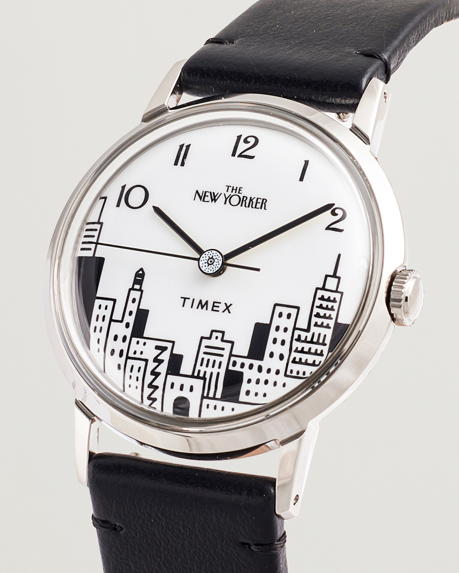 Heren | Timex Timex X New Yorker Marlin Hand Wind 34mm White Dial | Timex | X New Yorker Marlin Hand Wind 34mm White Dial