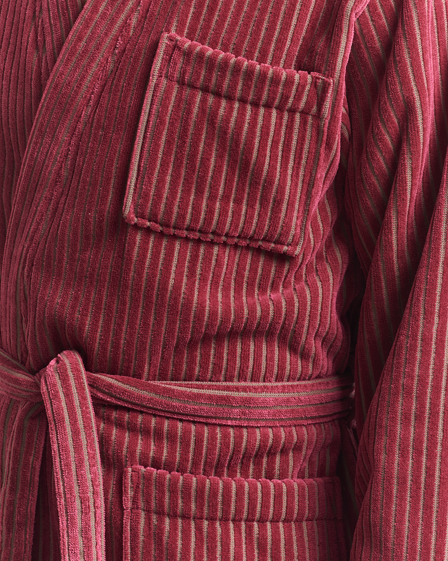 Heren | OAS Striped Velour Robe Botanico | OAS | Striped Velour Robe Botanico