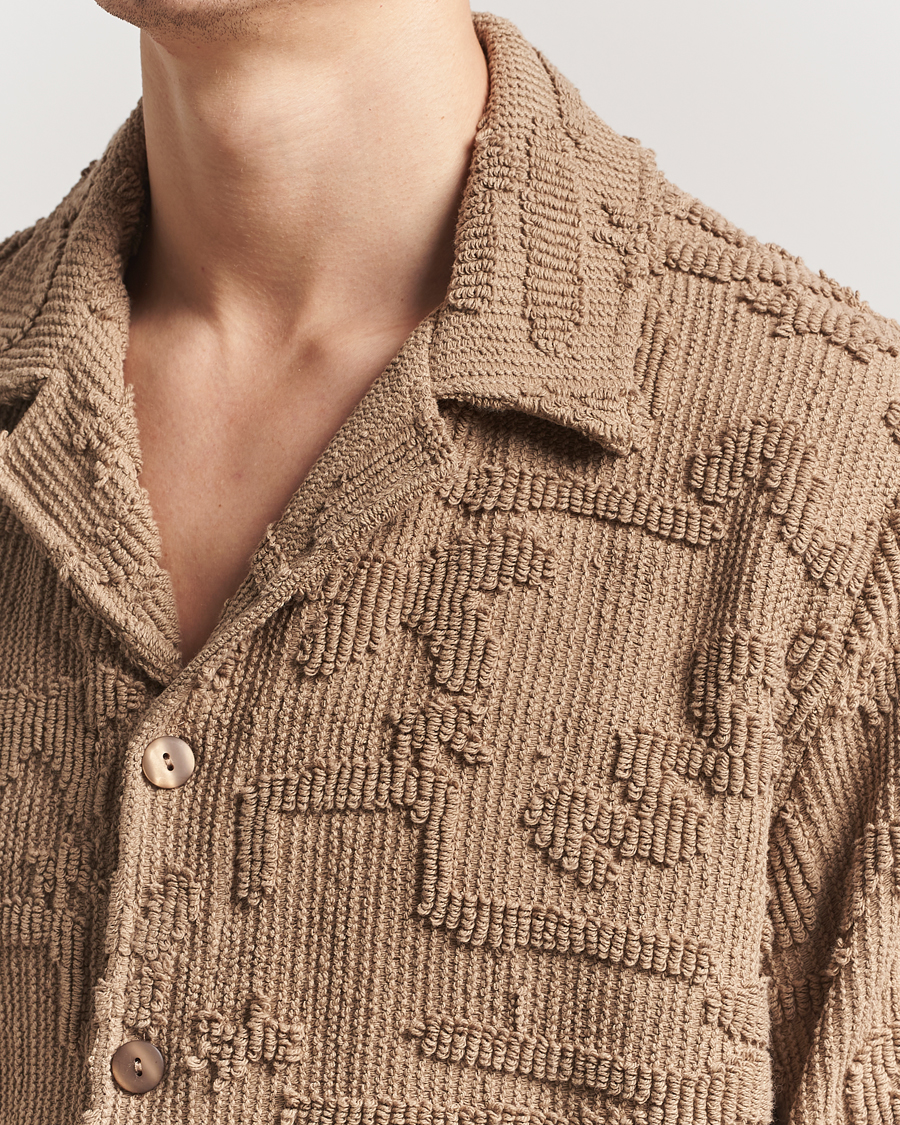Heren | Overhemden | OAS | Cleo Varadero Shirt Beige
