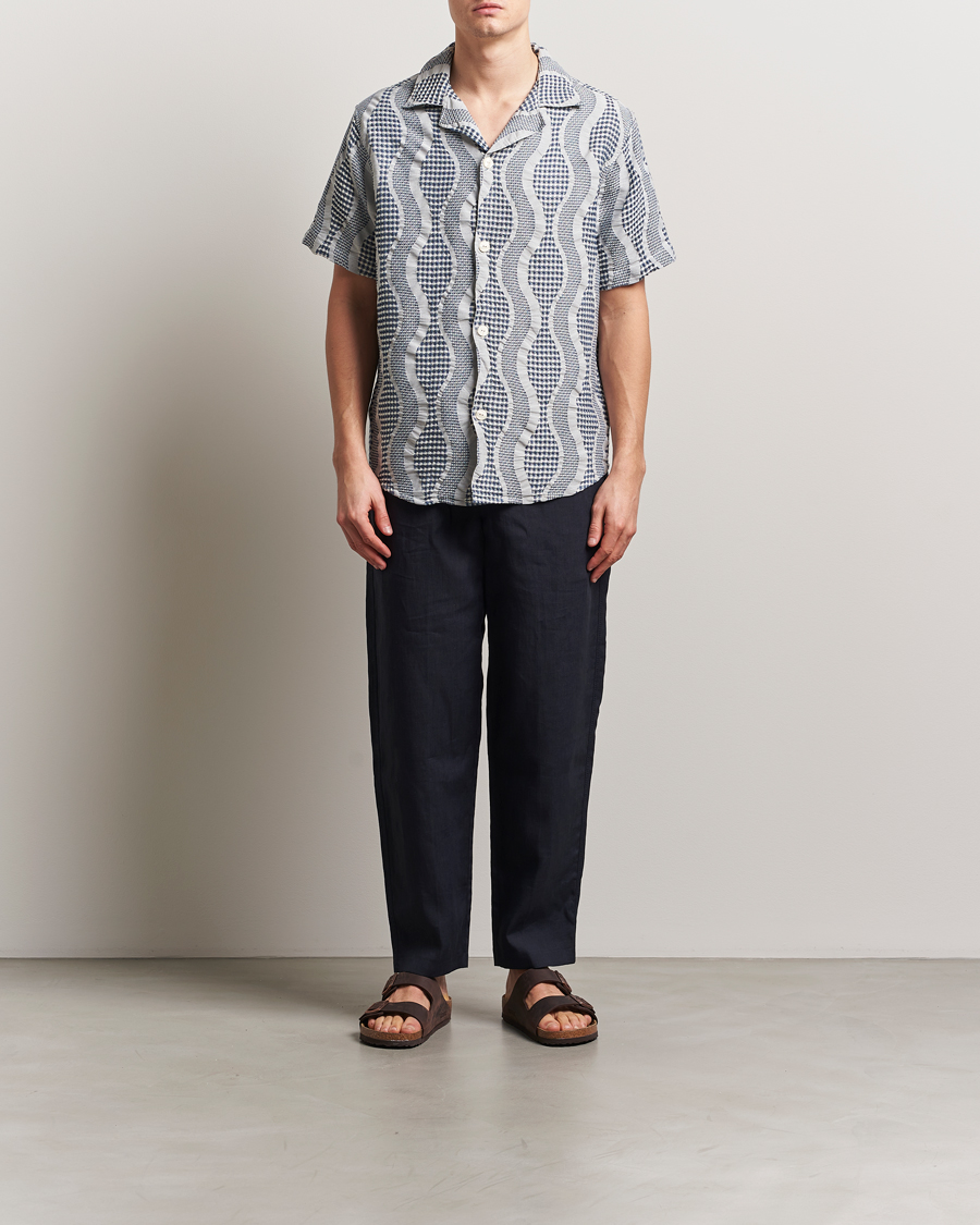 Heren | Overhemden | OAS | Cuba Waffle Shirt Coma