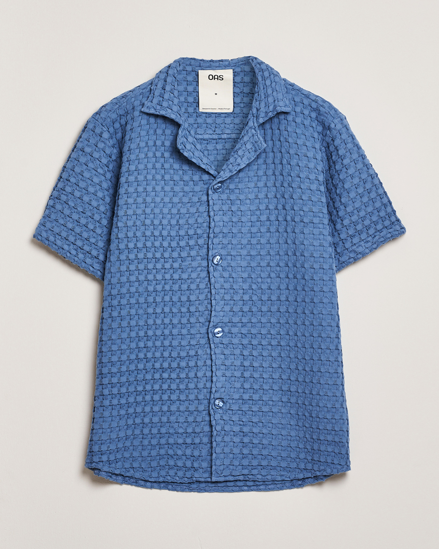 Heren | Overhemden | OAS | Cuba Waffle Shirt Coronet