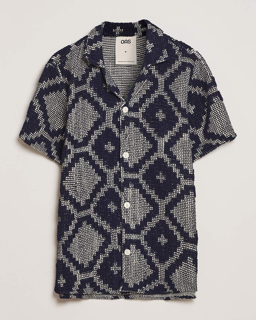 Heren | Overhemden | OAS | Cuba Crochet Shirt Trastevere
