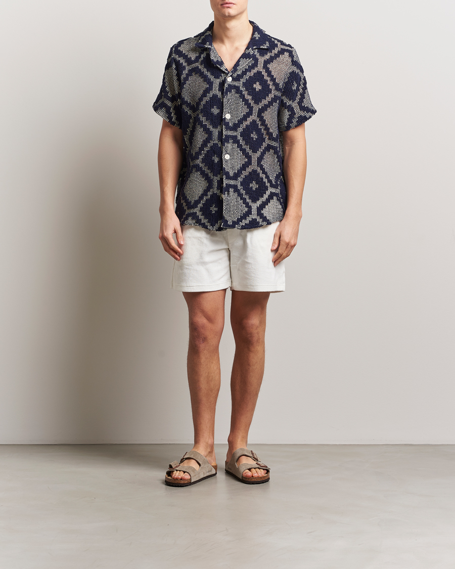 Heren | Overhemden | OAS | Cuba Crochet Shirt Trastevere