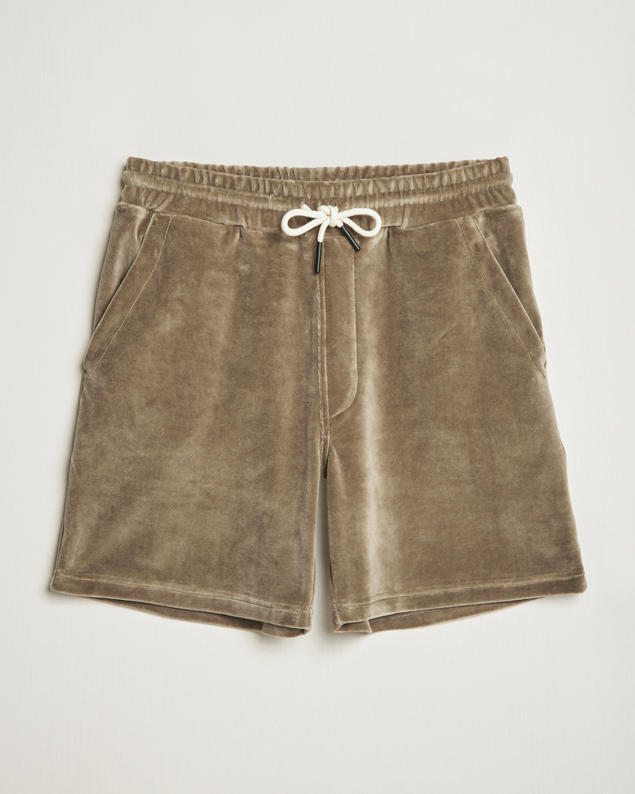 Heren | Korte broek | OAS | Velour Shorts Morel