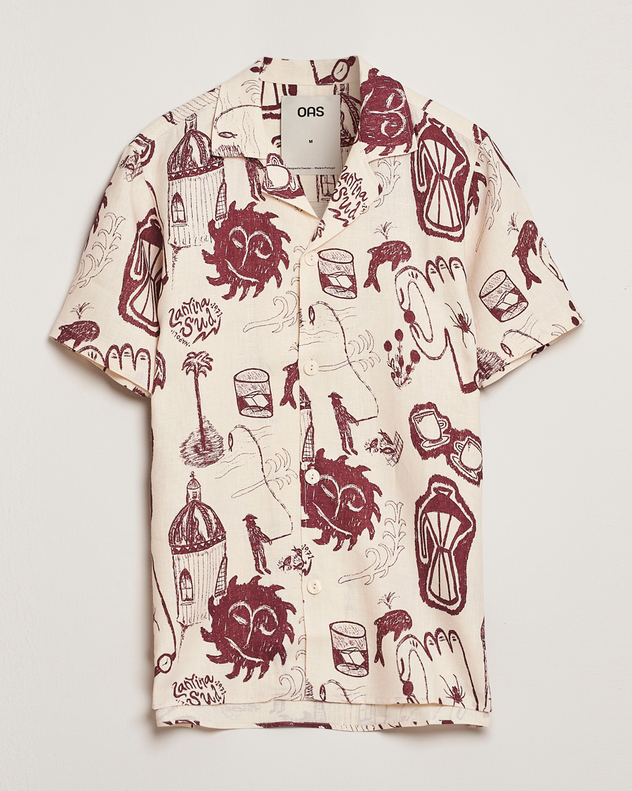 Heren | Overhemden | OAS | Cuba Linen Shirt Cantina
